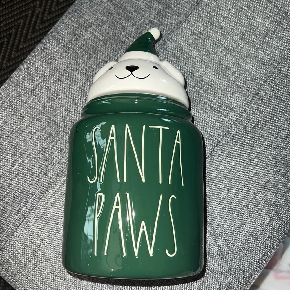 Rae Dunn - Santa paws Christmas canister